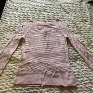 American Eagle Outfitters Light Pink Sweater. Zipper in the back. Good Condition